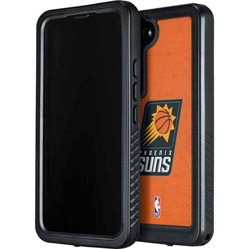 NBA Phoenix Suns Distressed Galaxy S24 Waterproof Case